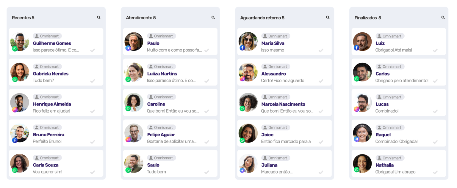 CRM para transformar interações em próximas ações - OmniSmart