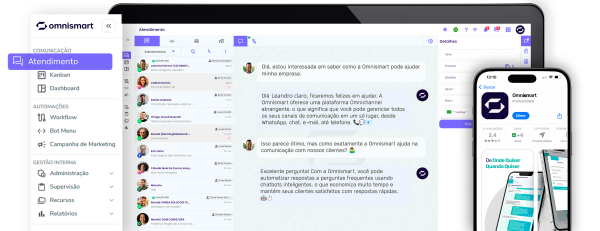 WhatsApp API Oficial para atendimento com governança - OmniSmart