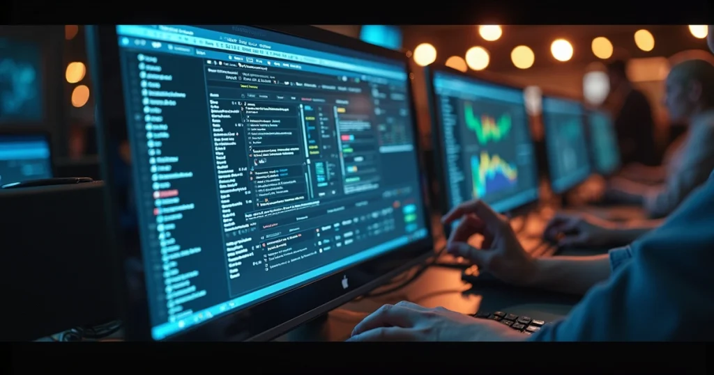 Interface de sistema de ticketing com múltiplos canais integrados e automação de atendimento